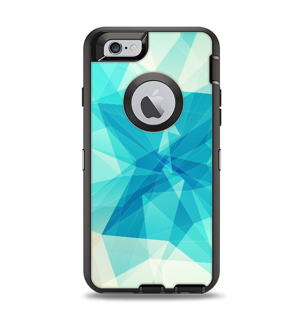 The Vector Abstract Shaped Blue Overlay V2 Apple iPhone 6 Otterbox Defender Case Skin Set