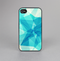 The Vector Abstract Shaped Blue Overlay V2 Skin-Sert for the Apple iPhone 4-4s Skin-Sert Case