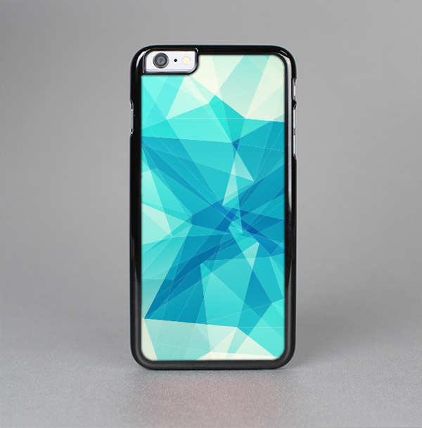 The Vector Abstract Shaped Blue Overlay V2 Skin-Sert for the Apple iPhone 6 Plus Skin-Sert Case