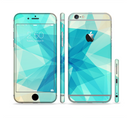 The Vector Abstract Shaped Blue Overlay V2 Sectioned Skin Series for the Apple iPhone 6s Plus