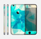 The Vector Abstract Shaped Blue Overlay V2 Skin for the Apple iPhone 6