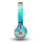 The Vector Abstract Shaped Blue Overlay V2 Skin for the Beats by Dre Mixr Headphones