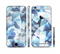 The Vector Abstract Shaped Blue Overlay V3 Sectioned Skin Series for the Apple iPhone 6 Plus