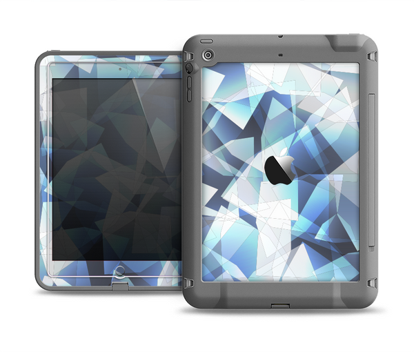 The Vector Abstract Shaped Blue Overlay V3 Apple iPad Air LifeProof Fre Case Skin Set