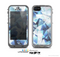 The Vector Abstract Shaped Blue Overlay V3 Skin for the Apple iPhone 5c LifeProof Case