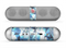 The Vector Abstract Shaped Blue Overlay V3 Skin for the Beats by Dre Pill Bluetooth Speaker