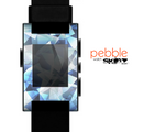 The Vector Abstract Shaped Blue-Orange Overlay Skin for the Pebble SmartWatch for the Pebble Watch
