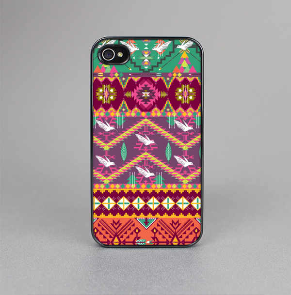 The Vector Aztec Birdy Pattern Skin-Sert for the Apple iPhone 4-4s Skin-Sert Case