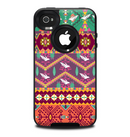 The Vector Aztec Birdy Pattern Skin for the iPhone 4-4s OtterBox Commuter Case