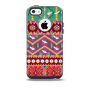 The Vector Aztec Birdy Pattern Skin for the iPhone 5c OtterBox Commuter Case