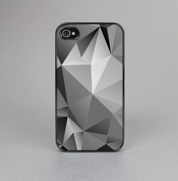 The Vector Black & White Abstract Connect Pattern Skin-Sert for the Apple iPhone 4-4s Skin-Sert Case