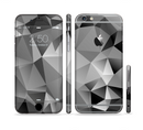 The Vector Black & White Abstract Connect Pattern Sectioned Skin Series for the Apple iPhone 6s Plus