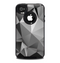 The Vector Black & White Abstract Connect Pattern Skin for the iPhone 4-4s OtterBox Commuter Case
