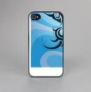 The Vector Blue Abstract Fish Skin-Sert for the Apple iPhone 4-4s Skin-Sert Case