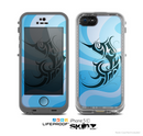 The Vector Blue Abstract Fish Skin for the Apple iPhone 5c LifeProof Case