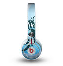 The Vector Blue Abstract Fish Skin for the Beats by Dre Mixr Headphones
