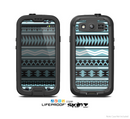 The Vector Blue & Black Aztec Pattern V2 Skin For The Samsung Galaxy S3 LifeProof Case