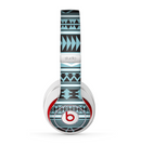The Vector Blue & Black Aztec Pattern V2 Skin for the Beats by Dre Studio (2013+ Version) Headphones