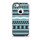 The Vector Blue & Black Aztec Pattern V2 Skin for the iPhone 5c OtterBox Commuter Case