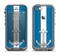 The Vector Blue and Gray Anchor with White Stripe Apple iPhone 5c LifeProof Fre Case Skin Set