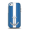 The Vector Blue and Gray Anchor with White Stripe Apple iPhone 5c Otterbox Symmetry Case Skin Set