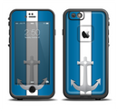 The Vector Blue and Gray Anchor with White Stripe Apple iPhone 6/6s LifeProof Fre Case Skin Set