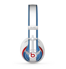 The Vector Blue and Gray Anchor with White Stripe Skin for the Beats by Dre Studio (2013+ Version) Headphones