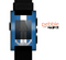 The Vector Blue and Gray Anchor with White Stripe Skin for the Pebble SmartWatch