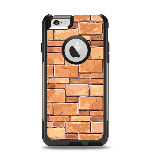 The Vector Brick Wall Slabs Apple iPhone 6 Otterbox Commuter Case Skin Set