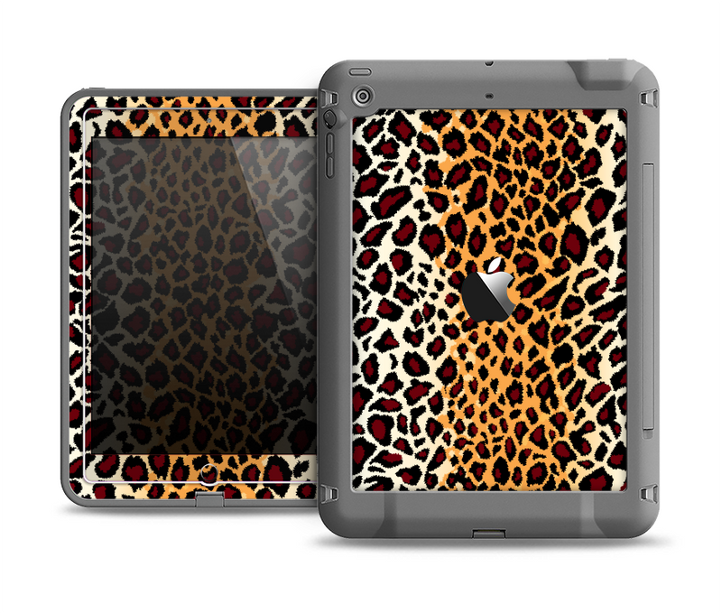 The Vector Brown Leopard Print Apple iPad Mini LifeProof Fre Case Skin Set