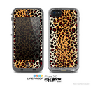 The Vector Brown Leopard Print Skin for the Apple iPhone 5c LifeProof Case