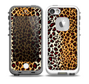 The Vector Brown Leopard Print Skin for the iPhone 5-5s fre LifeProof Case