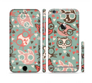 The Vector Cat Faced Collage Sectioned Skin Series for the Apple iPhone 6s Plus