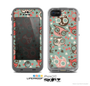 The Vector Cat Faced Collage Skin for the Apple iPhone 5c LifeProof Case