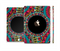 The Vector Colored Aztec Pattern WIth Black Connect Point Full Body Skin Set for the Apple iPad Mini 3