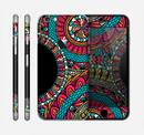 The Vector Colored Aztec Pattern WIth Black Connect Point Skin for the Apple iPhone 6