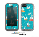 The Vector Colored Sailboats Skin for the Apple iPhone 5c LifeProof Case