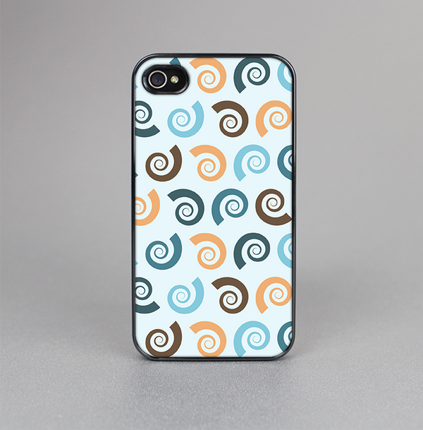 The Vector Colored Seashells V1 Skin-Sert for the Apple iPhone 4-4s Skin-Sert Case