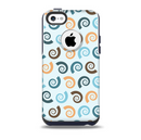 The Vector Colored Seashells V1 Skin for the iPhone 5c OtterBox Commuter Case