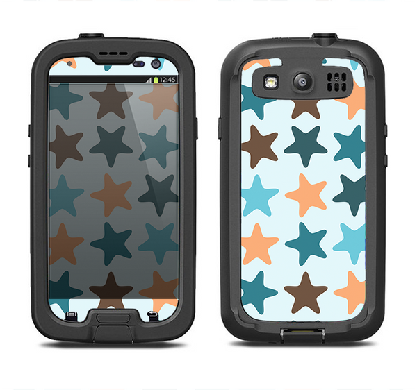 The Vector Colored Starfish V1 Samsung Galaxy S3 LifeProof Fre Case Skin Set