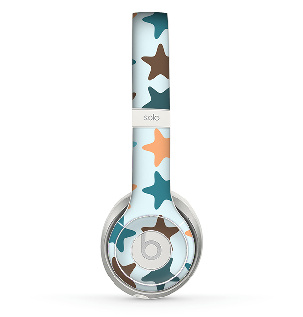 The Vector Colored Starfish V1 Skin for the Beats by Dre Solo 2 Headphones