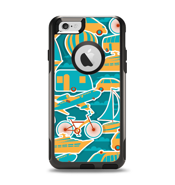 The Vector Colored Transportation Clipart Apple iPhone 6 Otterbox Commuter Case Skin Set