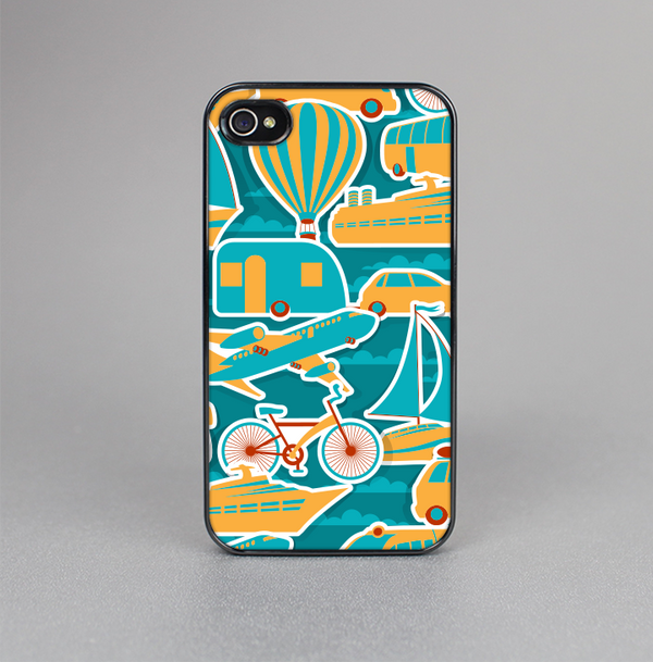 The Vector Colored Transportation Clipart Skin-Sert for the Apple iPhone 4-4s Skin-Sert Case