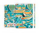 The Vector Colored Transportation Clipart Full Body Skin Set for the Apple iPad Mini 3
