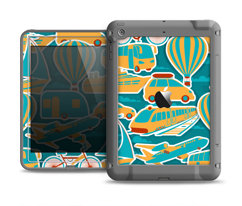 The Vector Colored Transportation Clipart Apple iPad Air LifeProof Fre Case Skin Set