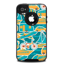 The Vector Colored Transportation Clipart Skin for the iPhone 4-4s OtterBox Commuter Case