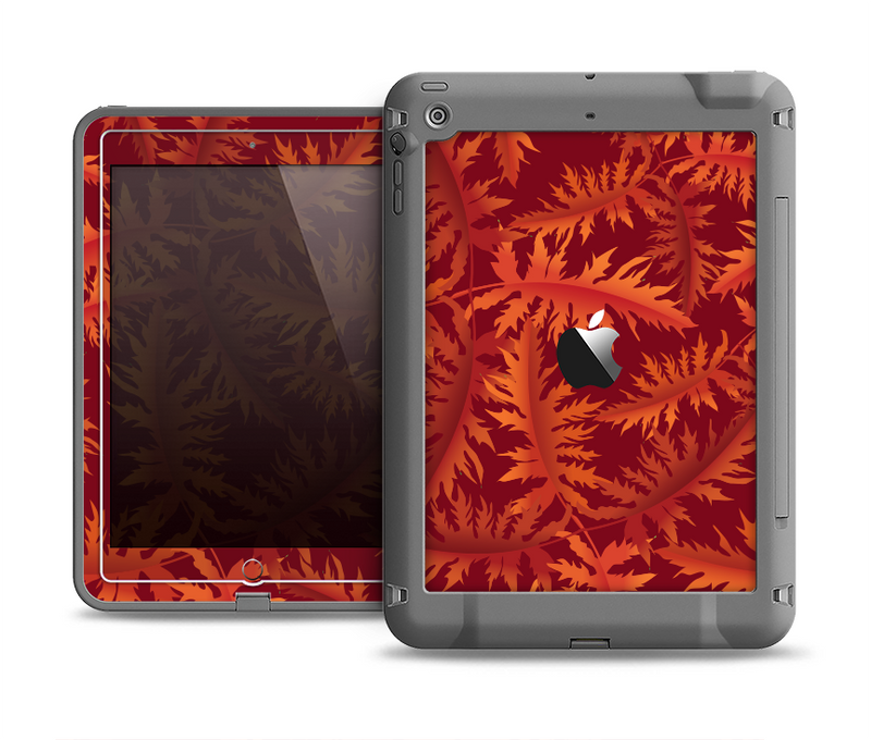 The Vector Fall Red Branches Apple iPad Mini LifeProof Fre Case Skin Set