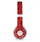 The Vector Fall Red Branches Skin for the Beats by Dre Solo 2 Headphones