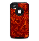 The Vector Fall Red Branches Skin for the iPhone 4-4s OtterBox Commuter Case