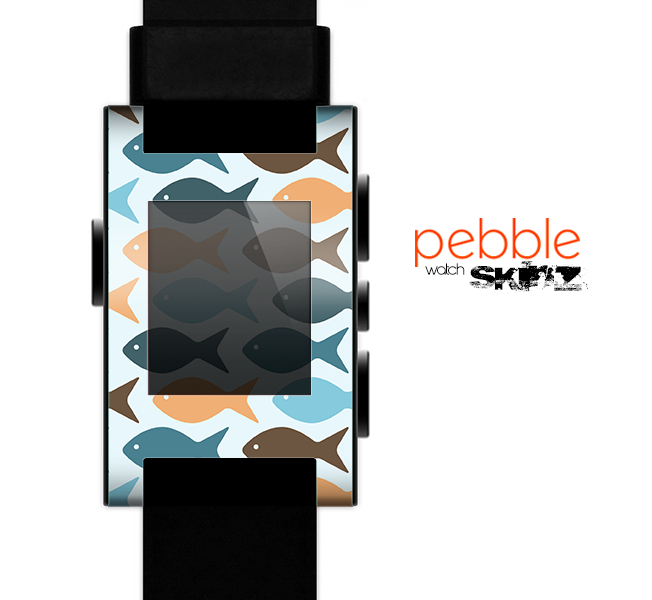 The Vector Fishies V1 Skin for the Pebble SmartWatch